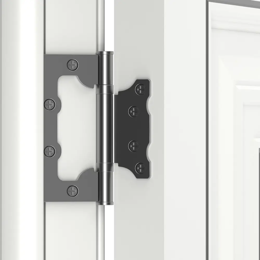 Фото 4 Дверь межкомнатная глухая с петлями в комплекте Ларго 3 40x200 эмаль цвет белый Фото 4 Дверь межкомнатная глухая с петлями в комплекте Ларго 3 40x200 эмаль цвет белый