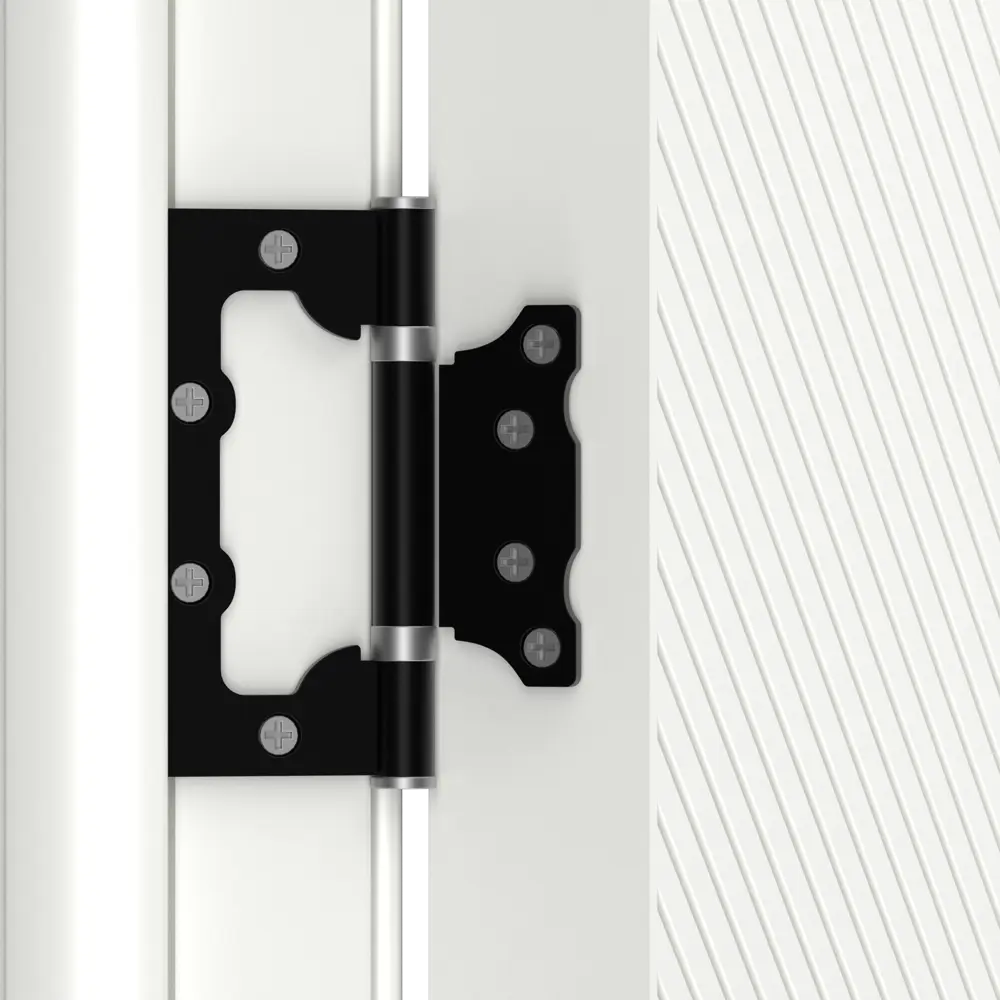 Фото 4 Дверь межкомнатная глухая с замком и петлями в комплекте Соло 2 40x200 эмаль цвет белый