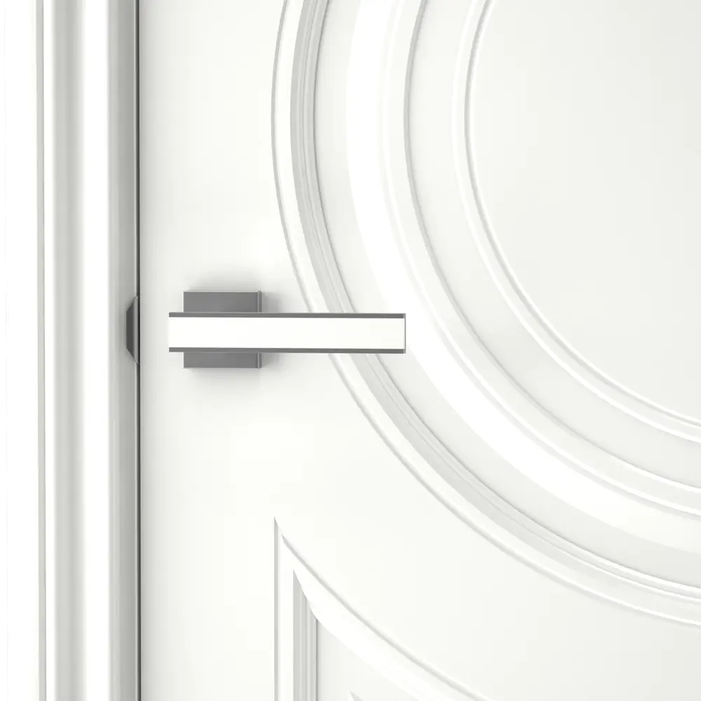 Фото 4 Дверь межкомнатная глухая с петлями в комплекте Ларго 4 40x200 см эмаль цвет белый Фото 4 Дверь межкомнатная глухая с петлями в комплекте Ларго 4 40x200 см эмаль цвет белый