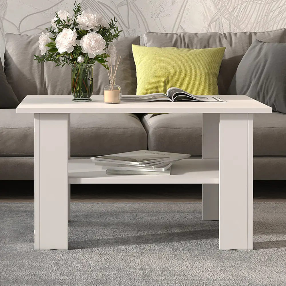 Фото 4 Журнальный столик прямоугольный Letta 76x55x43 см белый Фото 4 Журнальный столик прямоугольный Letta 76x55x43 см белый