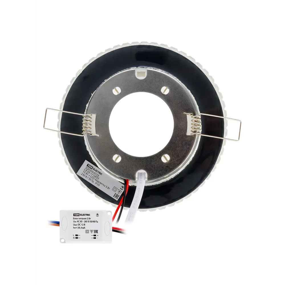 Фото 6 Светильник точечный встраиваемый Tdm electric Sq0359-0153 с LED-подсветкой 25 м² цвет серебро Фото 6 Светильник точечный встраиваемый Tdm electric Sq0359-0153 с LED-подсветкой 25 м² цвет серебро