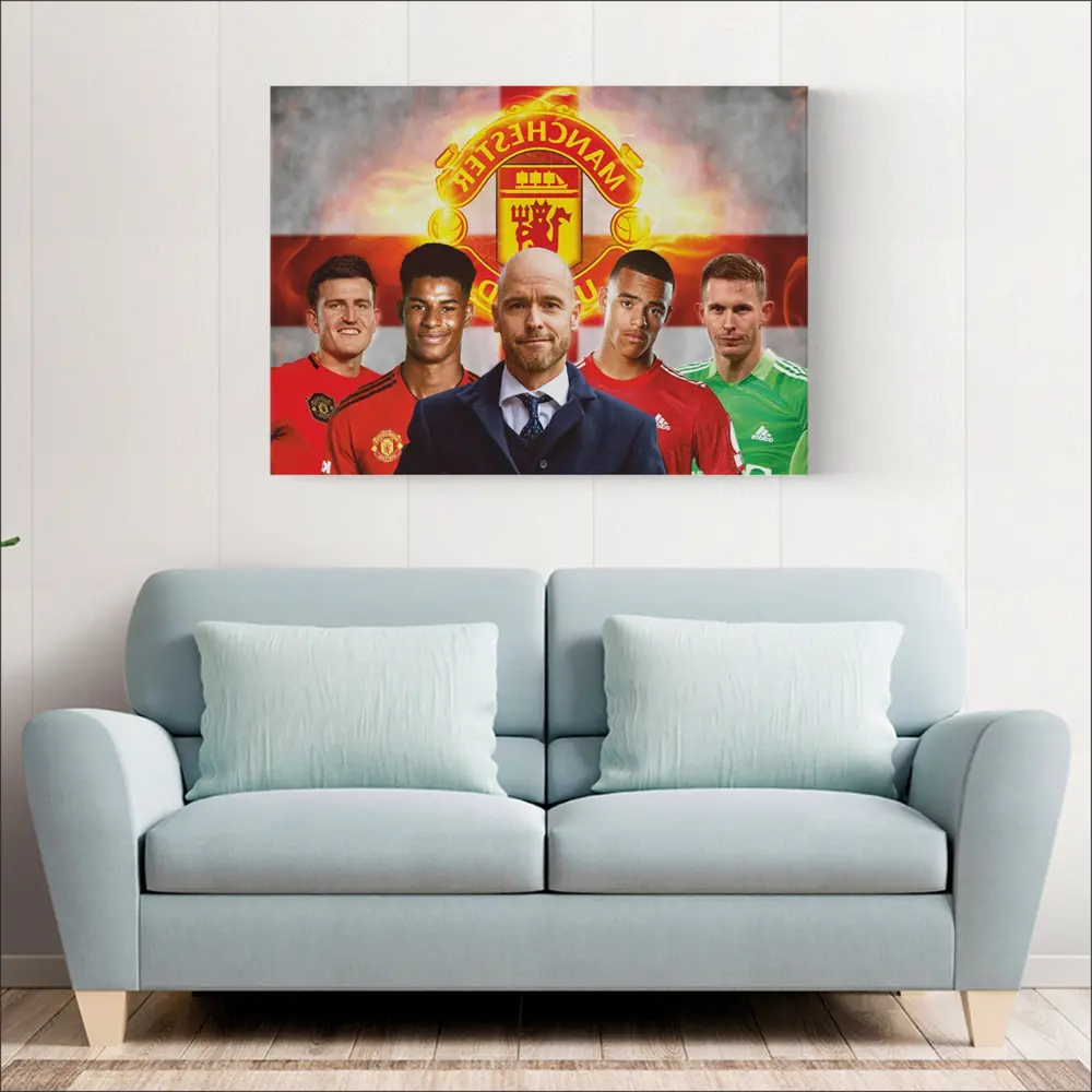 Фото 7 Картина на холсте Печатник "Манчестер Юнайтед (Manchester United)" 50x70 см