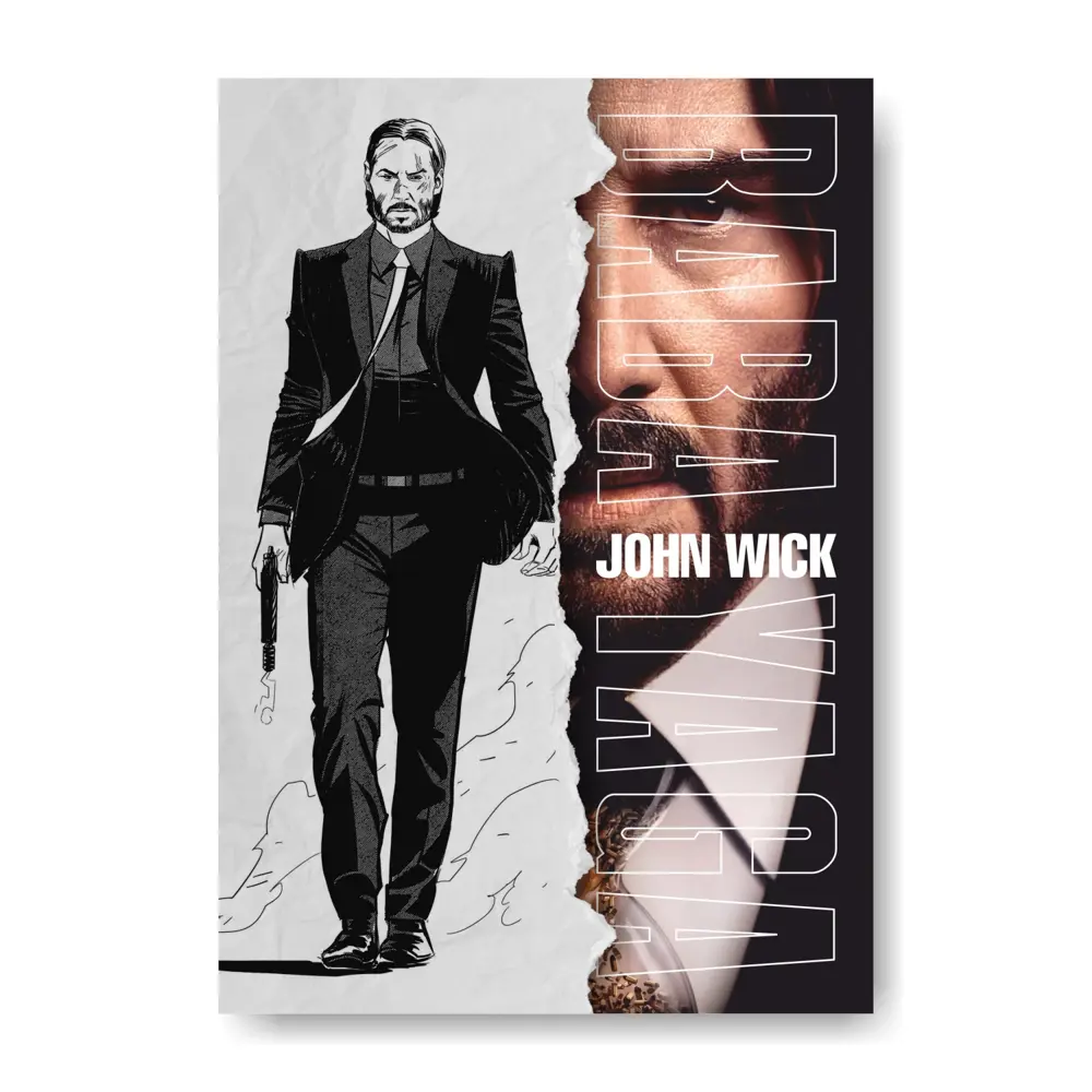 Фото 2 Картина на холсте Печатник "Джон Уик (John Wick)1" 50x70 см Фото 2 Картина на холсте Печатник "Джон Уик (John Wick)1" 50x70 см