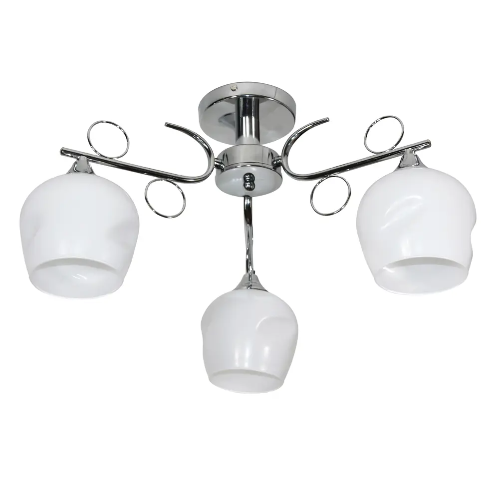 Фото 2 Люстра потолочная Завод Элетех 1005405182 3 лампы 12 м² цвет хром Фото 2 Люстра потолочная Завод Элетех 1005405182 3 лампы 12 м² цвет хром