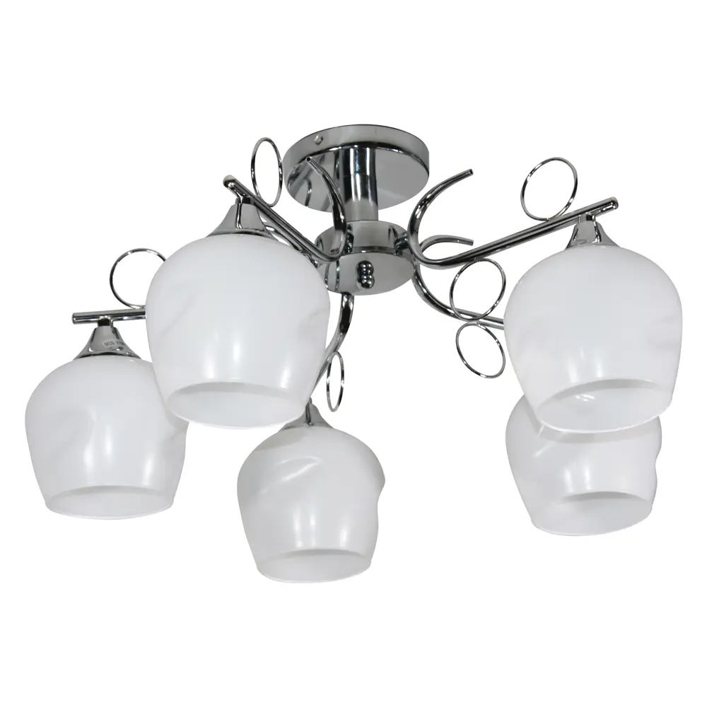 Фото 2 Люстра потолочная Завод Элетех 1005405183 5 ламп 18 м² цвет хром Фото 2 Люстра потолочная Завод Элетех 1005405183 5 ламп 18 м² цвет хром