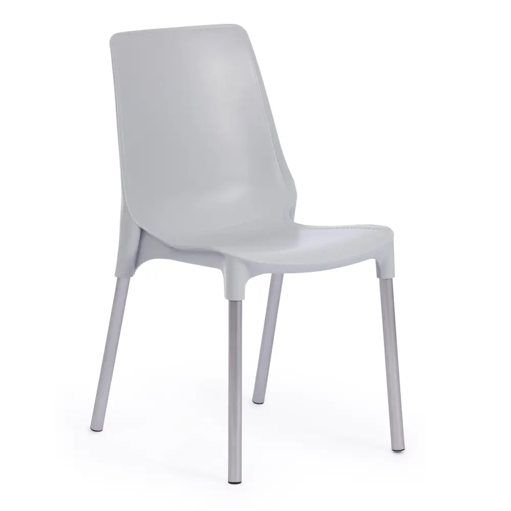 Фото 2 Комплект стульев 4 шт Tetchair Genius 84x56x46 см пластик цвет серый Фото 2 Комплект стульев 4 шт Tetchair Genius 84x56x46 см пластик цвет серый