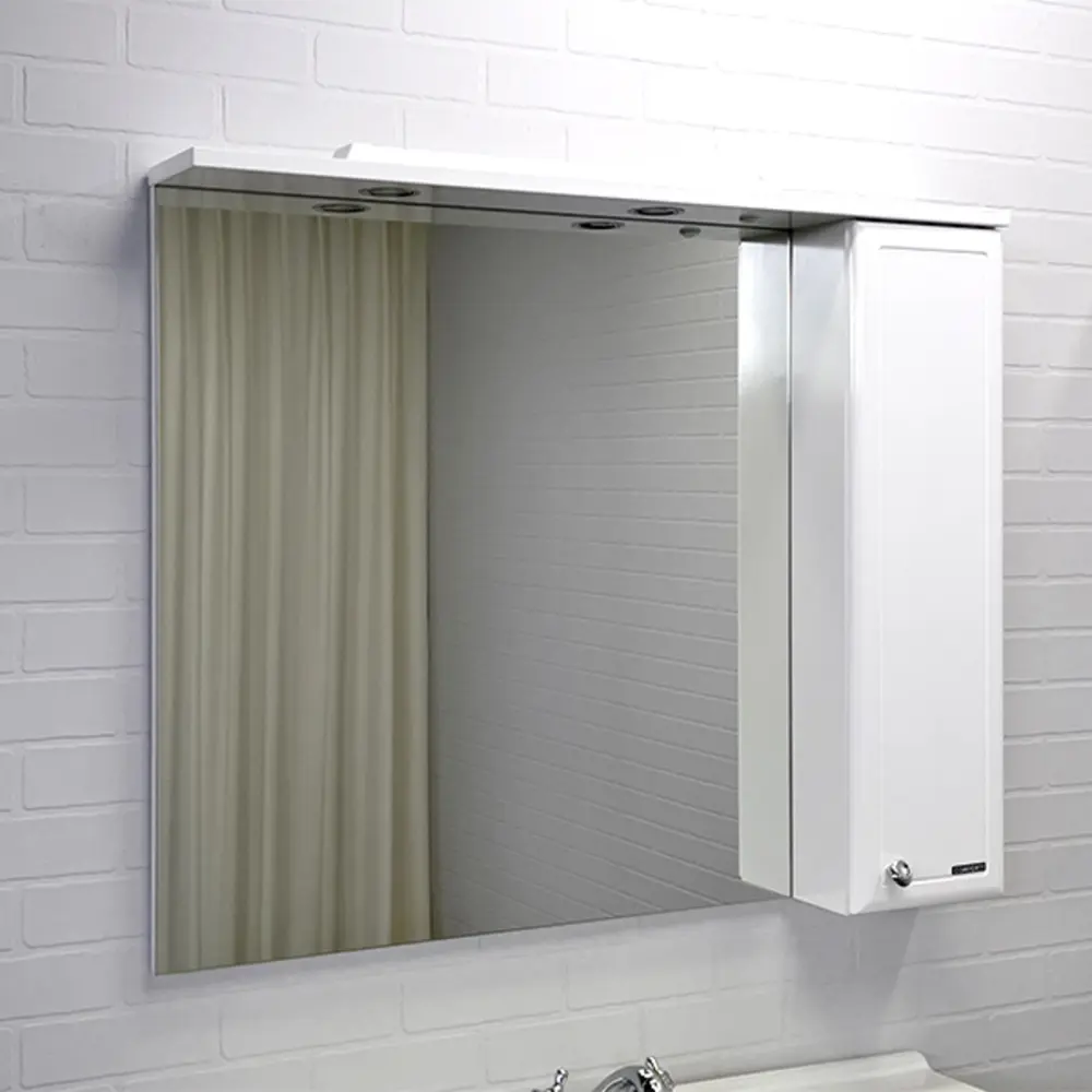 Фото Шкаф подвесной Comforty Сочи 00003132226cf 100x82см цвет белый глянец