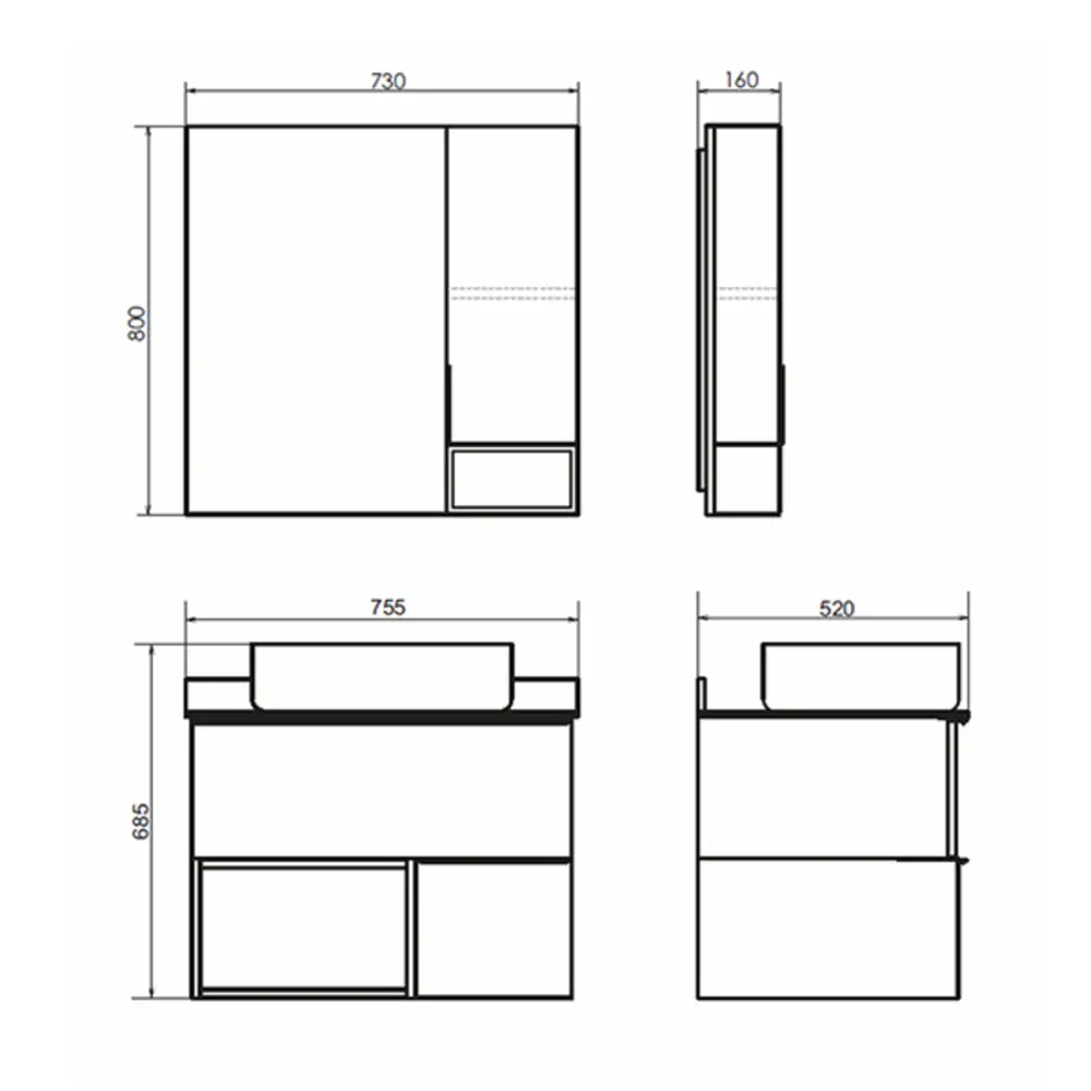 Фото 5 Шкаф подвесной Comforty Штутгарт 00004151037cf 73x80см цвет дуб темно-коричневый Фото 5 Шкаф подвесной Comforty Штутгарт 00004151037cf 73x80см цвет дуб темно-коричневый