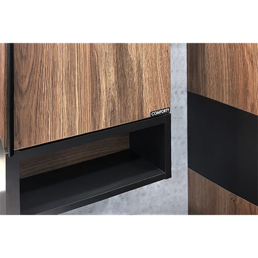 Фото 3 Шкаф подвесной Comforty Штутгарт 00004151038cf 88x80см цвет дуб темно-коричневый
