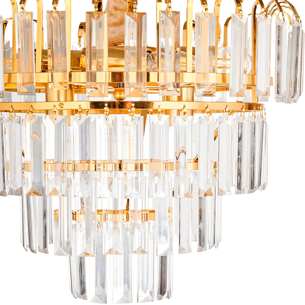 Фото 6 Люстра каскадная потолочная Lumion Classi 5234/6, 6 ламп, 12 м², цвет золотистый/прозрачный Фото 6 Люстра каскадная потолочная Lumion Classi 5234/6, 6 ламп, 12 м², цвет золотистый/прозрачный