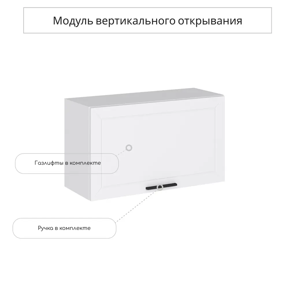 Фото Навесной шкаф горизонтальный Сурская Мебель Глетчер 80x46x31.80 см МДФ цвет белый Фото Навесной шкаф горизонтальный Сурская Мебель Глетчер 80x46x31.80 см МДФ цвет белый