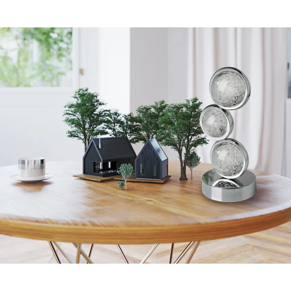 Фото 8 Настольная лампа светодиодная De markt 302130037 нейтральный белый свет цвет серый/серебристый Фото 8 Настольная лампа светодиодная De markt 302130037 нейтральный белый свет цвет серый/серебристый