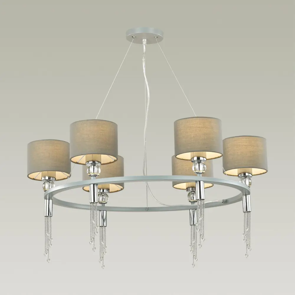 Фото 4 Люстра подвесная Lumion 253156.6 6 ламп 18 м² цвет хром Фото 4 Люстра подвесная Lumion 253156.6 6 ламп 18 м² цвет хром