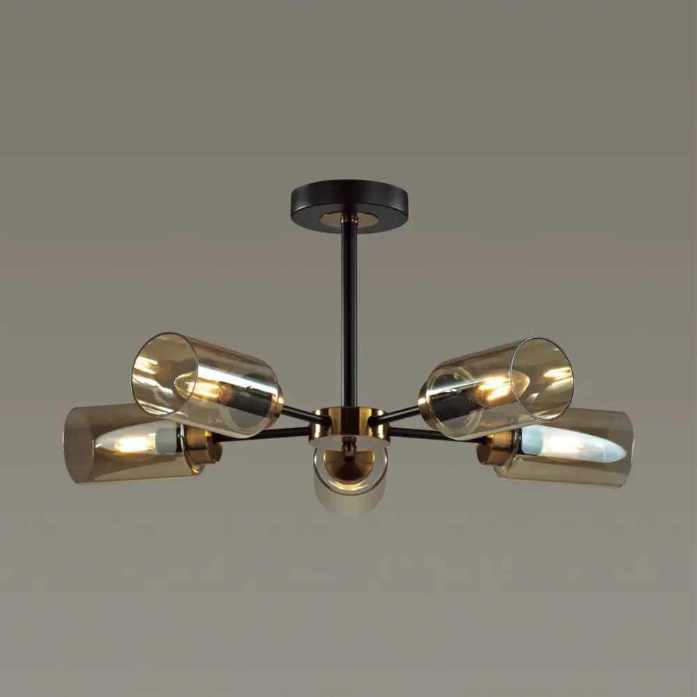 Фото 3 Люстра на штанге Lumion 348605.c 5 ламп 10 м² цвет черный Фото 3 Люстра на штанге Lumion 348605.c 5 ламп 10 м² цвет черный