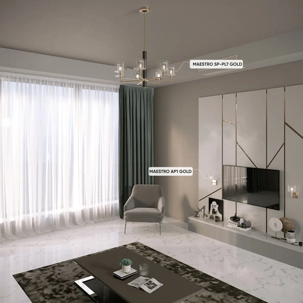Фото 4 Люстра на штанге Crystal lux 2290.307 7 ламп 14 м² цвет золото Фото 4 Люстра на штанге Crystal lux 2290.307 7 ламп 14 м² цвет золото