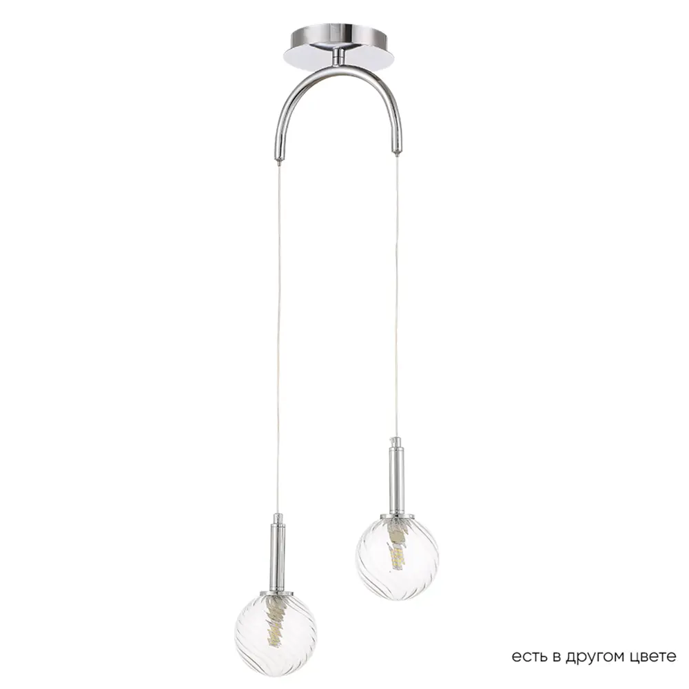 Фото Светильник подвесной светодиодный Crystal lux 2271/202 4 м² нейтральный белый свет цвет серый/серебристый Фото Светильник подвесной светодиодный Crystal lux 2271/202 4 м² нейтральный белый свет цвет серый/серебристый