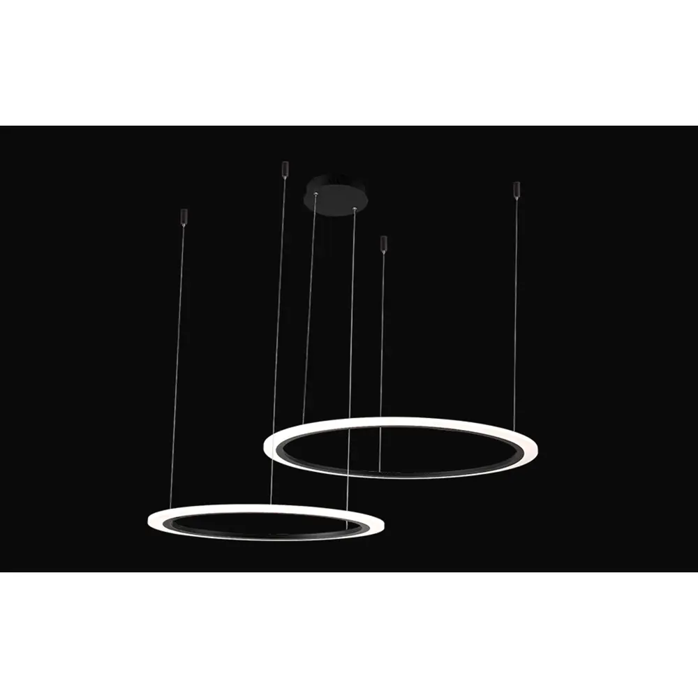 Фото 4 Люстра потолочная светодиодная Crystal lux 2340/302 с пультом управления 15 м² нейтральный белый свет цвет черный Фото 4 Люстра потолочная светодиодная Crystal lux 2340/302 с пультом управления 15 м² нейтральный белый свет цвет черный
