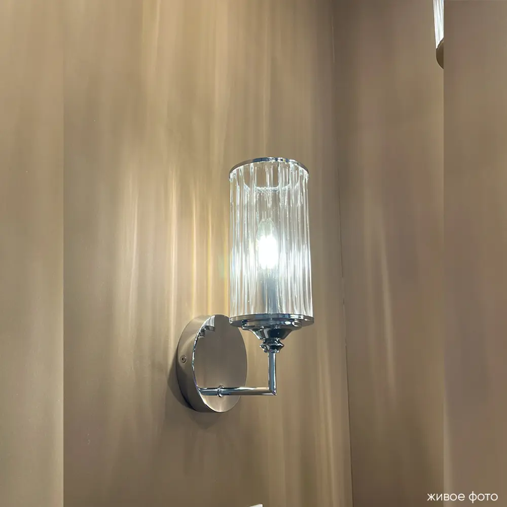 Фото 6 Настенный светильник Crystal lux Gloria 1911.104 цвет хром