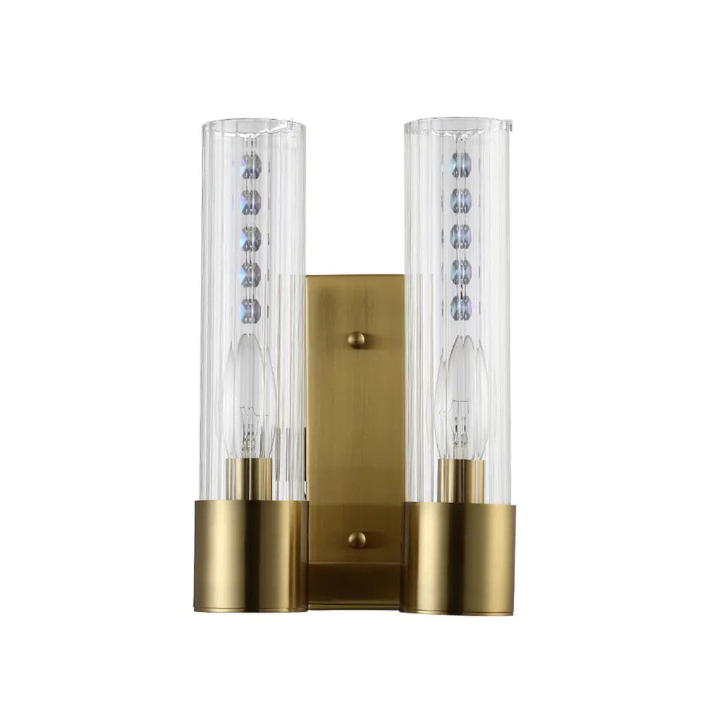 Фото Настенный светильник Crystal lux Otono 2633.402 цвет латунь Фото Настенный светильник Crystal lux Otono 2633.402 цвет латунь