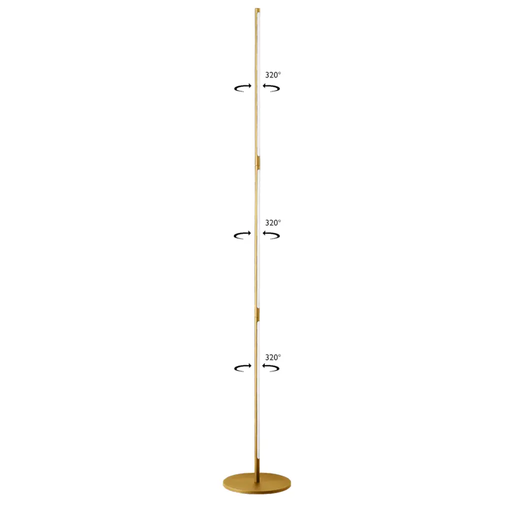 Фото Торшер светодиодный светодиодный Crystal lux 0781/625 нейтральный белый свет цвет жёлтый/золотой Фото Торшер светодиодный светодиодный Crystal lux 0781/625 нейтральный белый свет цвет жёлтый/золотой