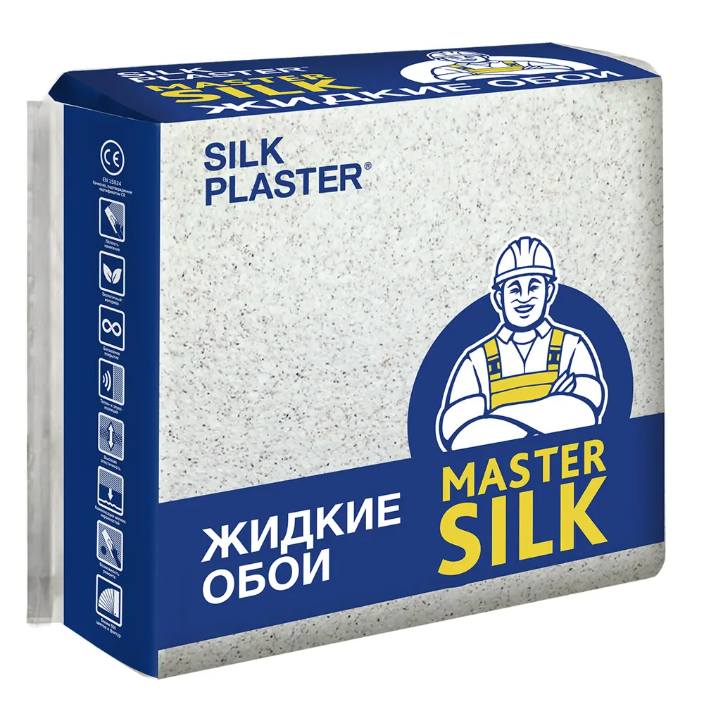 Фото 2 Жидкие обои Silk plaster Ms-19+2 ворсистые цвет зеленый 0.85 кг Фото 2 Жидкие обои Silk plaster Ms-19+2 ворсистые цвет зеленый 0.85 кг