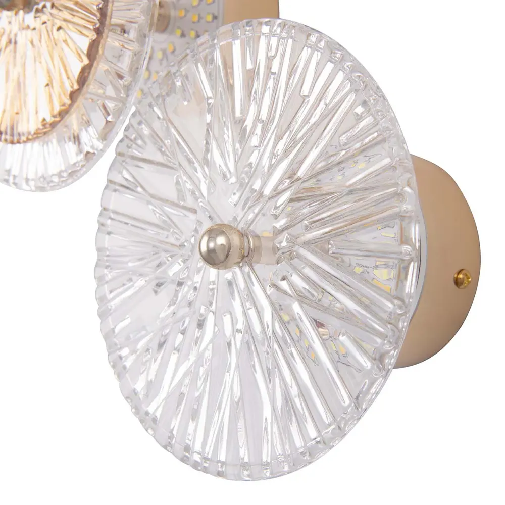 Фото 10 Настенный светильник светодиодный Arte perfetto luce Тип в 3326.b2521-5-d250/h600/led g нейтральный белый свет цвет золото