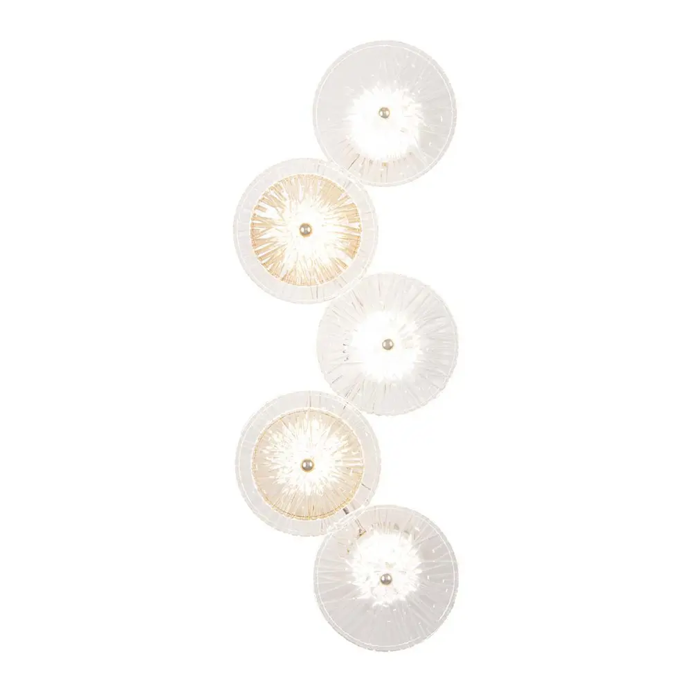Фото 5 Настенный светильник светодиодный Arte perfetto luce Тип в 3326.b2521-5-d250/h600/led g нейтральный белый свет цвет золото