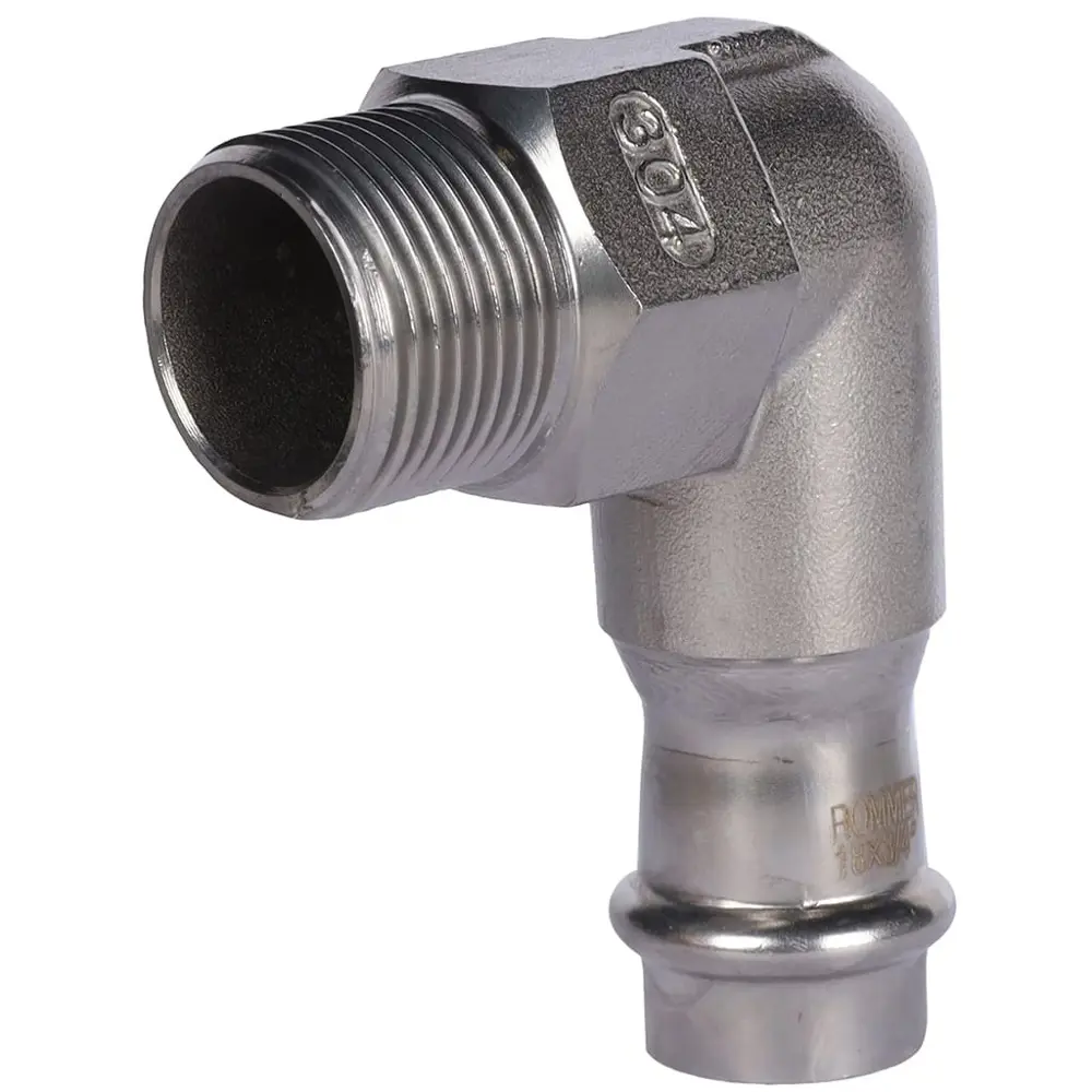 Фото Угол переходной Rommer 3/4"x18 мм ВПр-НР нержавеющая сталь Фото Угол переходной Rommer 3/4"x18 мм ВПр-НР нержавеющая сталь