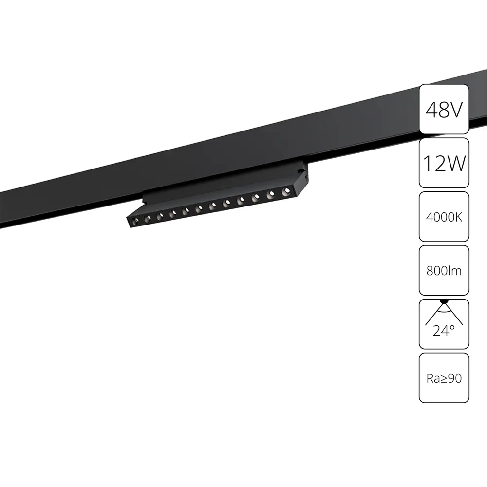 Фото Трековый светильник линейный светодиодный Arte lamp A5726pl-1bk 12 Вт 2.5 м² цвет черный Фото Трековый светильник линейный светодиодный Arte lamp A5726pl-1bk 12 Вт 2.5 м² цвет черный
