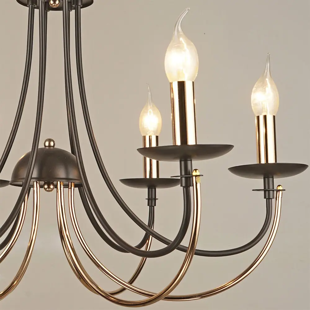 Фото 3 Люстра подвесная ReLuce 04464-0.4-06 6 ламп 12 м² цвет черный Фото 3 Люстра подвесная ReLuce 04464-0.4-06 6 ламп 12 м² цвет черный