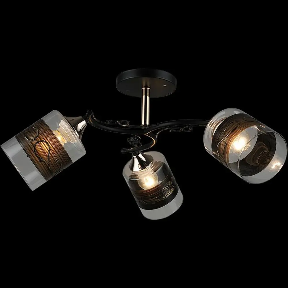 Фото Люстра на штанге ReLuce 04846-0.3-03 3 лампы 9 м² цвет черный