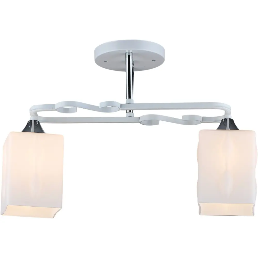 Фото 2 Люстра потолочная Reluce 04869-0.3-02 wt+ch 2 лампы 6 м² цвет белый