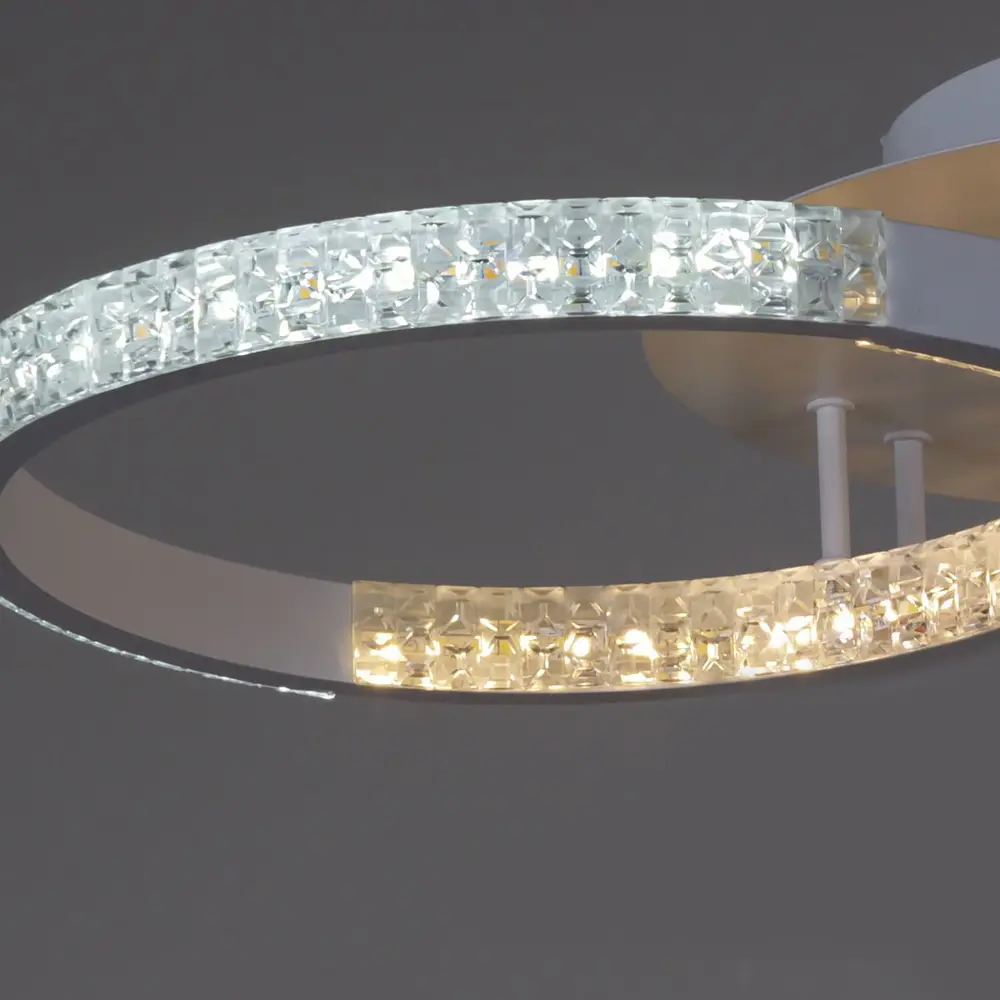 Фото 2 Люстра потолочная светодиодная Reluce 07082-0.3-02 12 м² регулируемый белый свет цвет белый Фото 2 Люстра потолочная светодиодная Reluce 07082-0.3-02 12 м² регулируемый белый свет цвет белый