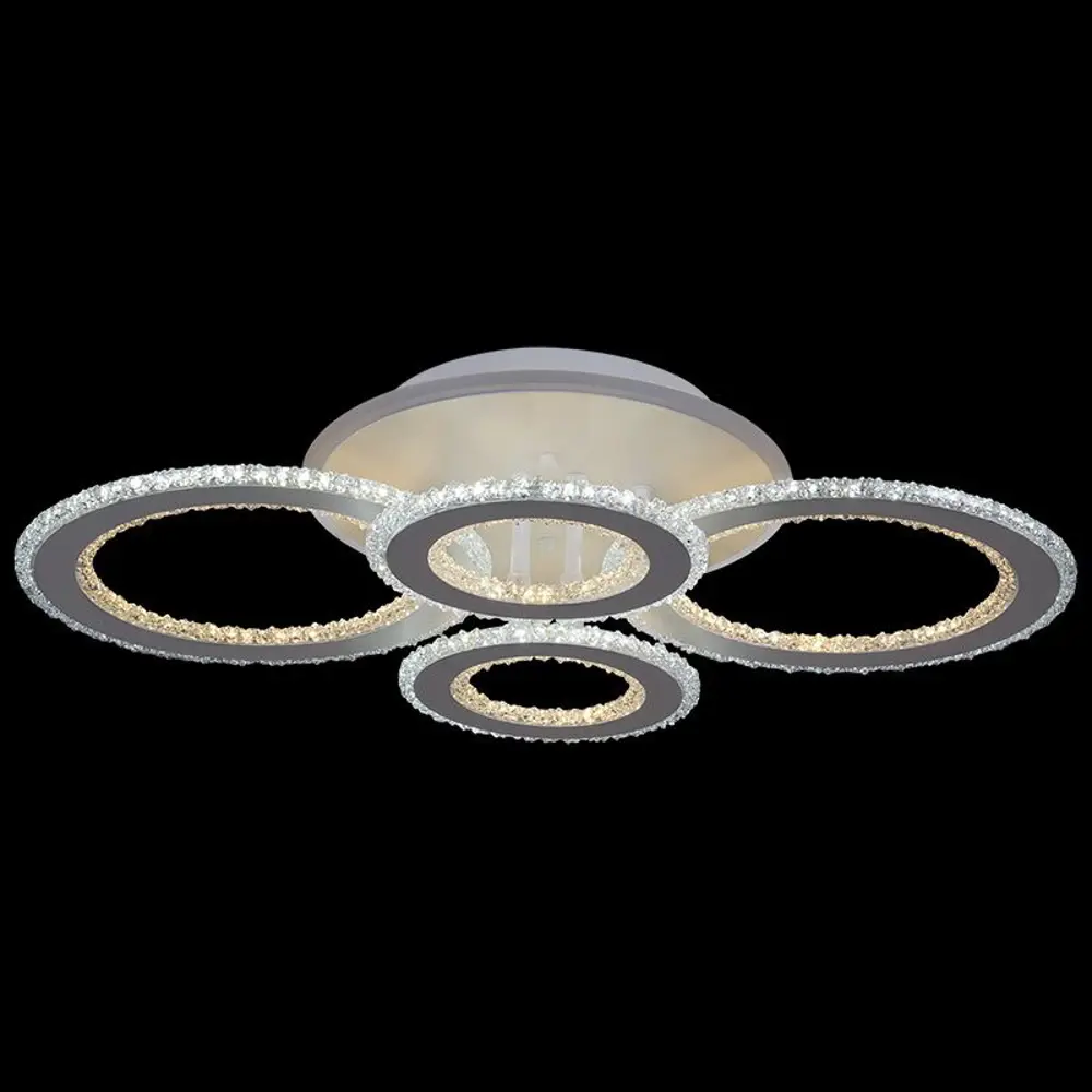 Фото 4 Люстра потолочная светодиодная Reluce 08416-0.3-04 38 м² регулируемый белый свет цвет белый Фото 4 Люстра потолочная светодиодная Reluce 08416-0.3-04 38 м² регулируемый белый свет цвет белый