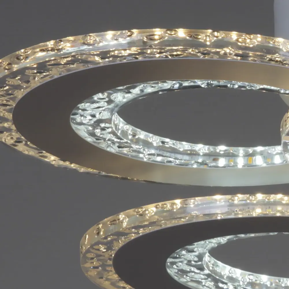 Фото 3 Люстра потолочная светодиодная Reluce 08423-0.3-3+3 42 м² регулируемый белый свет цвет белый Фото 3 Люстра потолочная светодиодная Reluce 08423-0.3-3+3 42 м² регулируемый белый свет цвет белый