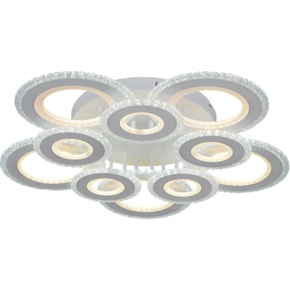 Фото 3 Люстра потолочная светодиодная Reluce 08431-0.3-5+5c 64 м² регулируемый белый свет цвет белый Фото 3 Люстра потолочная светодиодная Reluce 08431-0.3-5+5c 64 м² регулируемый белый свет цвет белый