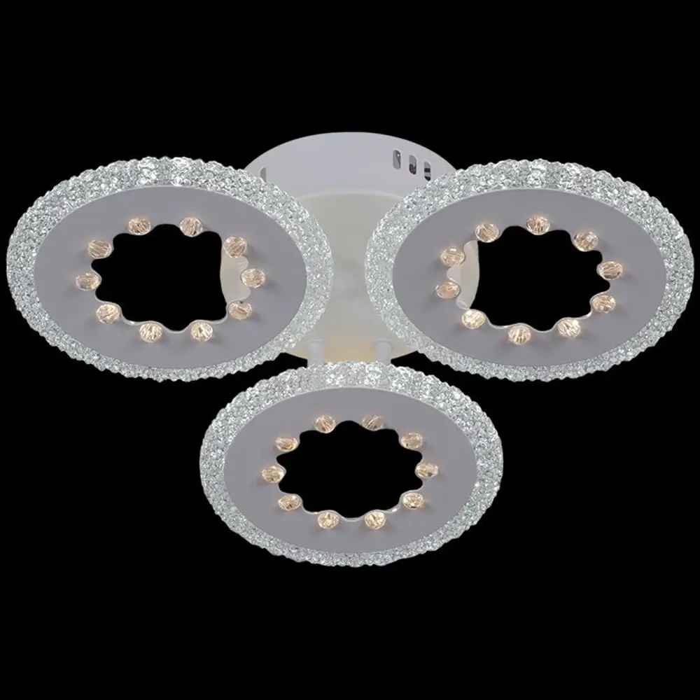 Фото Люстра потолочная светодиодная Reluce 08451-0.3-03a 16 м² регулируемый белый свет цвет белый Фото Люстра потолочная светодиодная Reluce 08451-0.3-03a 16 м² регулируемый белый свет цвет белый