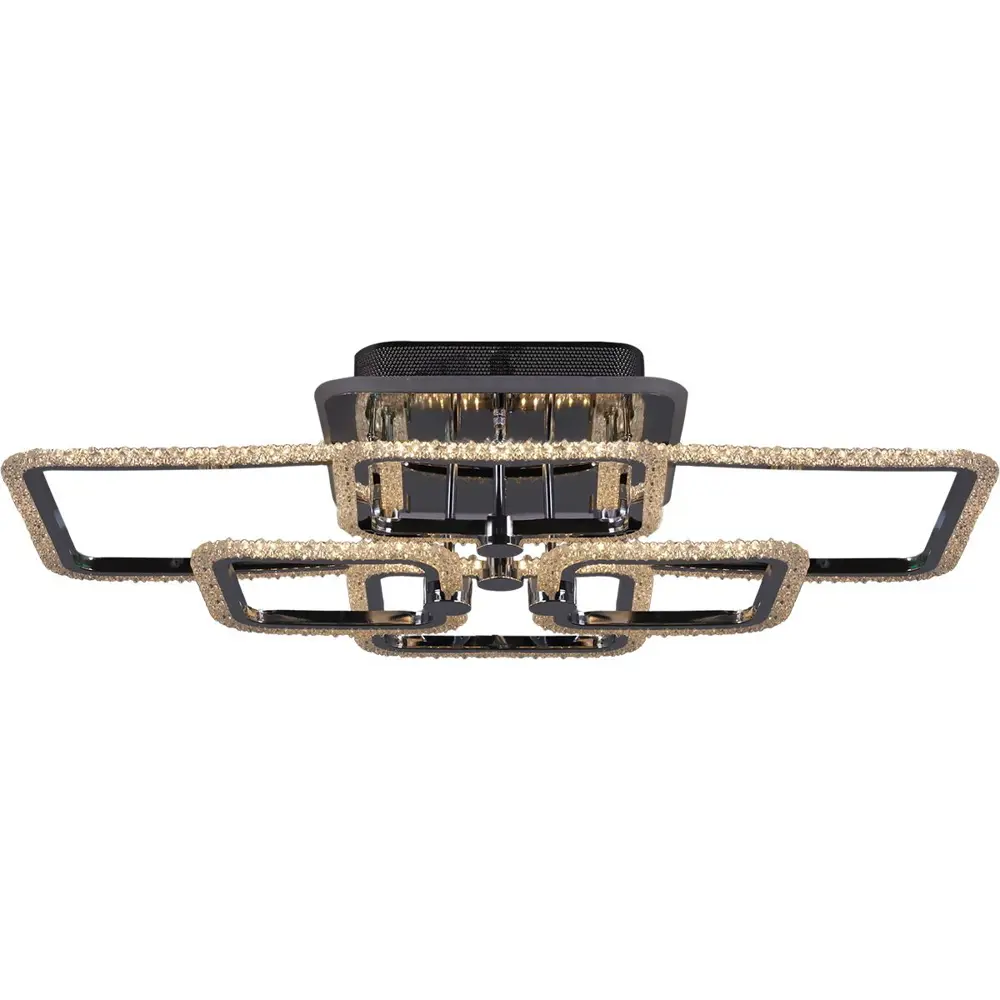 Фото 3 Люстра потолочная светодиодная Reluce 08872-0.3-06 cr 32 м² регулируемый белый свет цвет серый/серебристый Фото 3 Люстра потолочная светодиодная Reluce 08872-0.3-06 cr 32 м² регулируемый белый свет цвет серый/серебристый