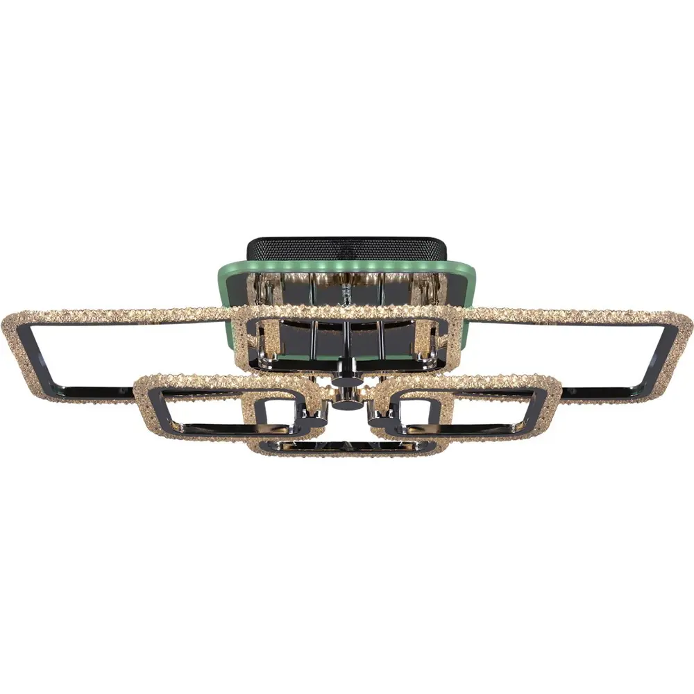 Фото 4 Люстра потолочная светодиодная Reluce 08872-0.3-06 cr 32 м² регулируемый белый свет цвет серый/серебристый Фото 4 Люстра потолочная светодиодная Reluce 08872-0.3-06 cr 32 м² регулируемый белый свет цвет серый/серебристый