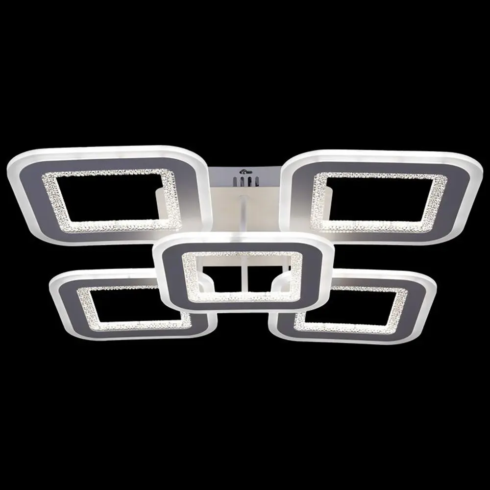 Фото 3 Люстра потолочная светодиодная Reluce 04331-9.3-05 52 м² регулируемый белый свет цвет белый Фото 3 Люстра потолочная светодиодная Reluce 04331-9.3-05 52 м² регулируемый белый свет цвет белый