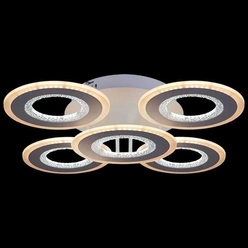 Фото 2 Люстра потолочная светодиодная Reluce 04333-9.3-05 36 м² регулируемый белый свет цвет белый Фото 2 Люстра потолочная светодиодная Reluce 04333-9.3-05 36 м² регулируемый белый свет цвет белый