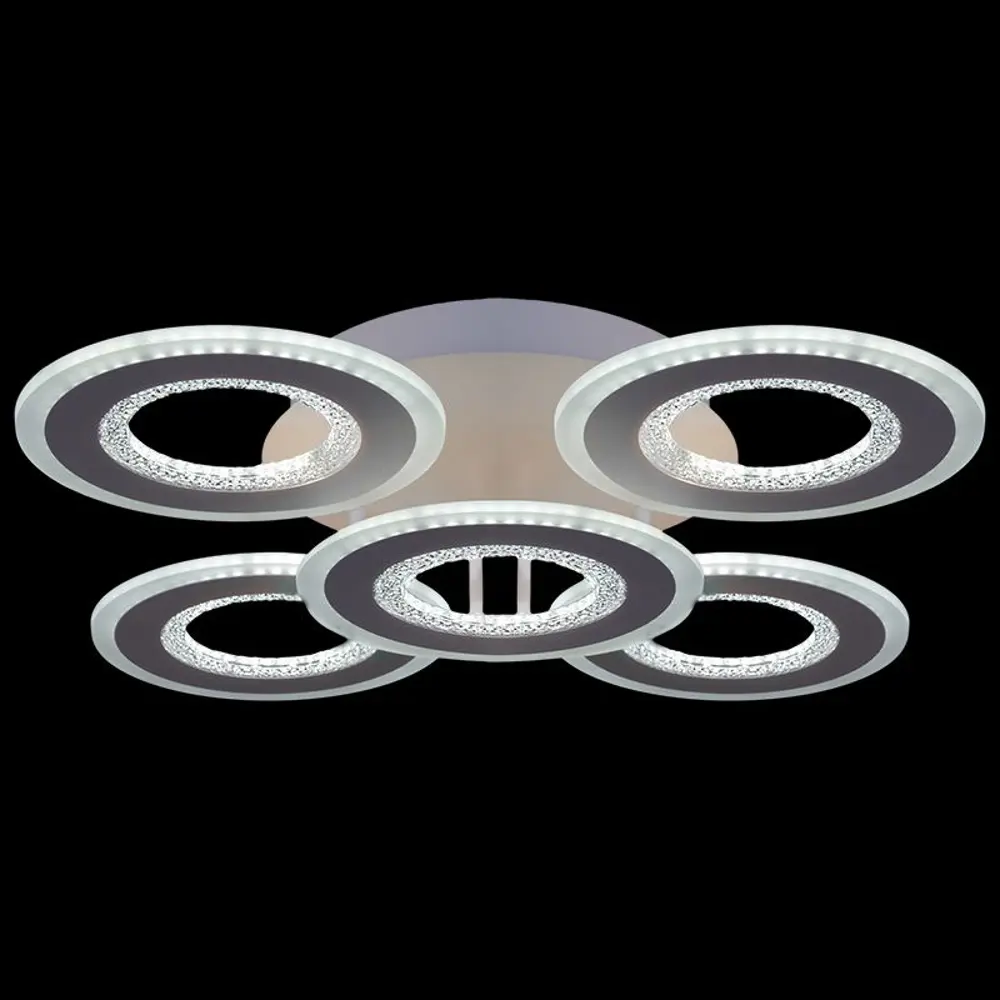 Фото 3 Люстра потолочная светодиодная Reluce 04333-9.3-05 36 м² регулируемый белый свет цвет белый Фото 3 Люстра потолочная светодиодная Reluce 04333-9.3-05 36 м² регулируемый белый свет цвет белый