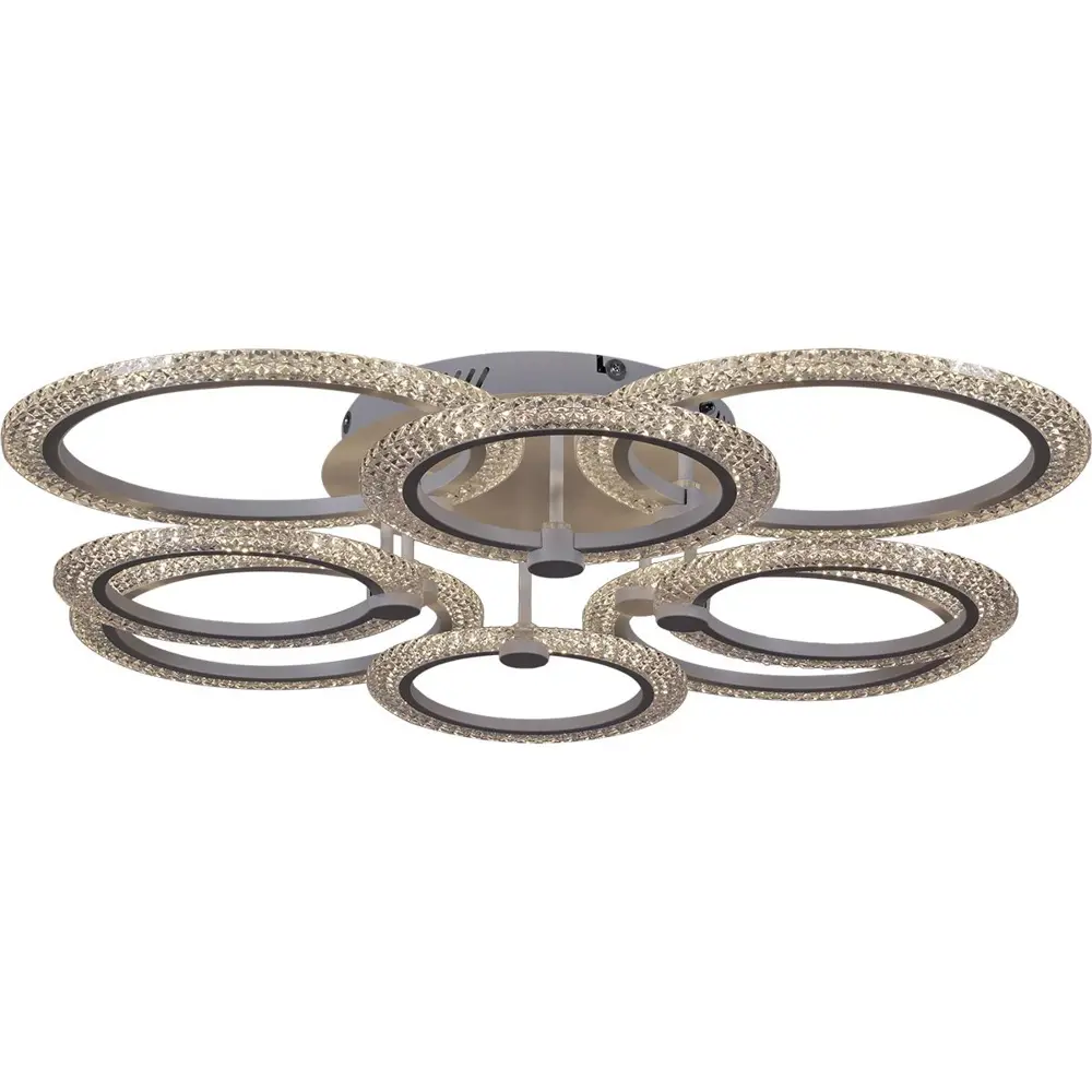 Фото 3 Люстра потолочная светодиодная Reluce 20707-0.3-4+4l 30 м² регулируемый белый свет цвет белый Фото 3 Люстра потолочная светодиодная Reluce 20707-0.3-4+4l 30 м² регулируемый белый свет цвет белый