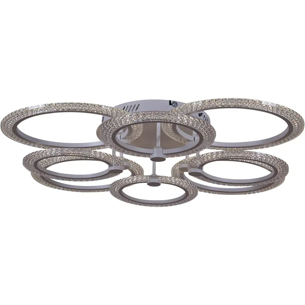 Фото 5 Люстра потолочная светодиодная Reluce 20707-0.3-4+4l 30 м² регулируемый белый свет цвет белый Фото 5 Люстра потолочная светодиодная Reluce 20707-0.3-4+4l 30 м² регулируемый белый свет цвет белый