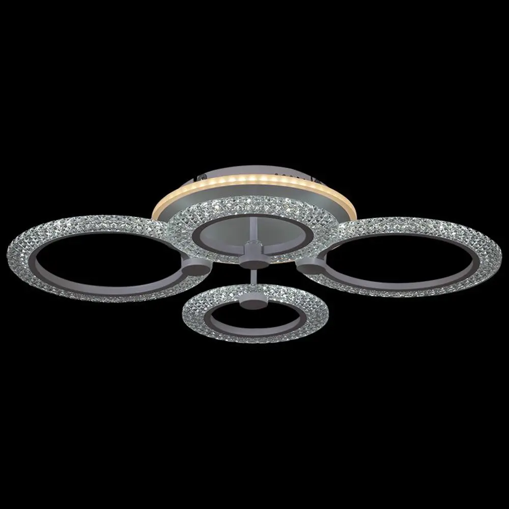 Фото Люстра потолочная светодиодная Reluce 20707-0.3-2+2+1 14 м² регулируемый белый свет цвет белый