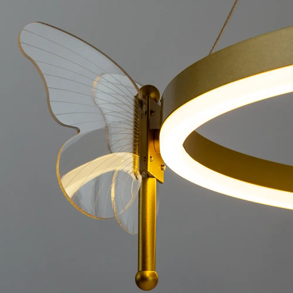Фото 4 Светильник подвесной светодиодный Arte lamp A2187LM-1GO с пультом управления 15 м² регулируемый белый свет цвет жёлтый / золотой Фото 4 Светильник подвесной светодиодный Arte lamp A2187LM-1GO с пультом управления 15 м² регулируемый белый свет цвет жёлтый / золотой