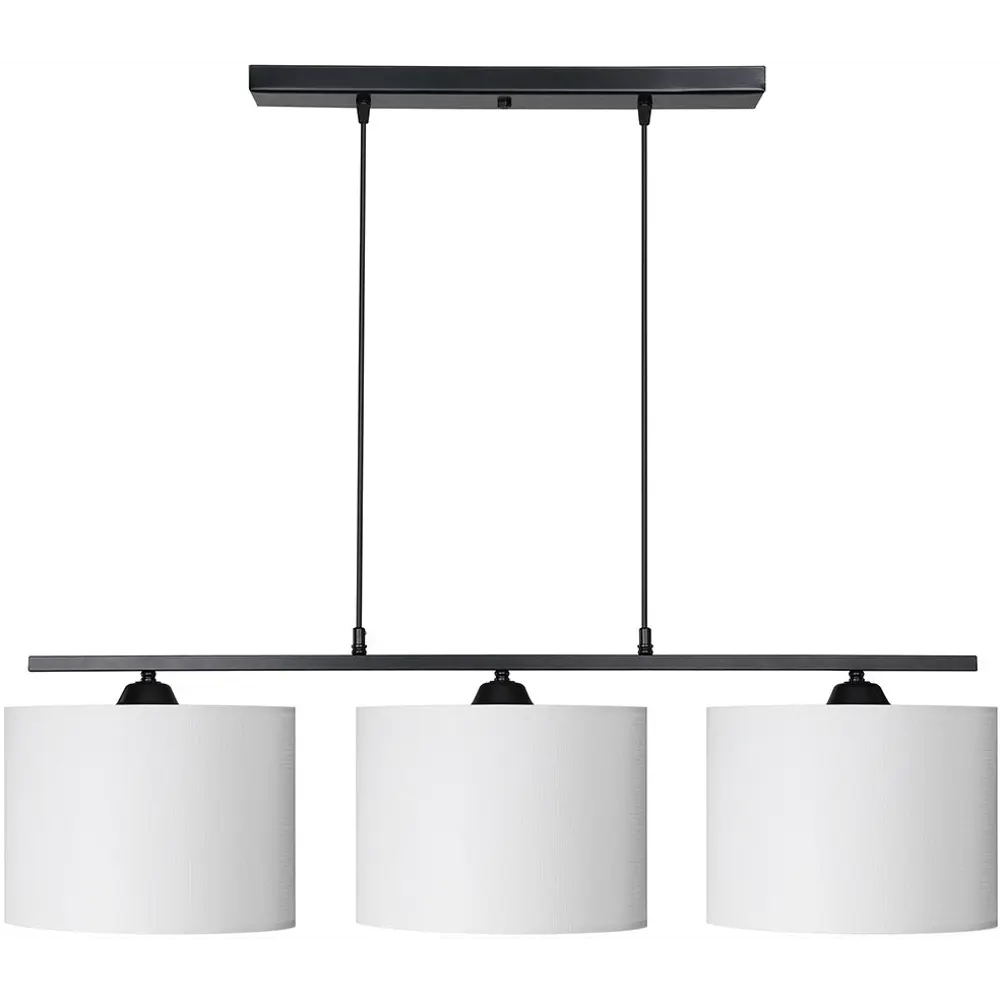 Фото Светильник подвесной Toplight Tl1610h-03wh 3 лампы 9 м² цвет черный Фото Светильник подвесной Toplight Tl1610h-03wh 3 лампы 9 м² цвет черный