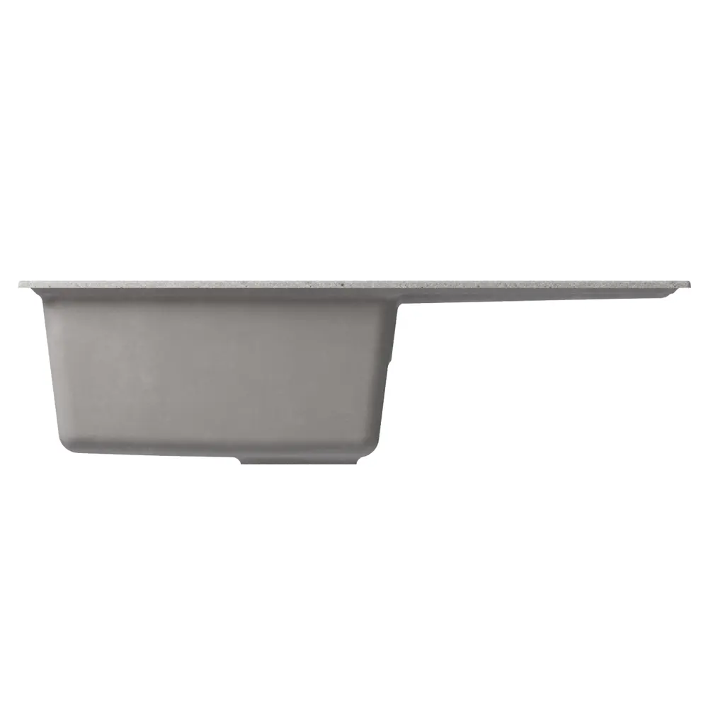 Фото Врезная мойка Mixline Ml-gm31 50x77x19 см искусственный камень цвет серый Фото Врезная мойка Mixline Ml-gm31 50x77x19 см искусственный камень цвет серый