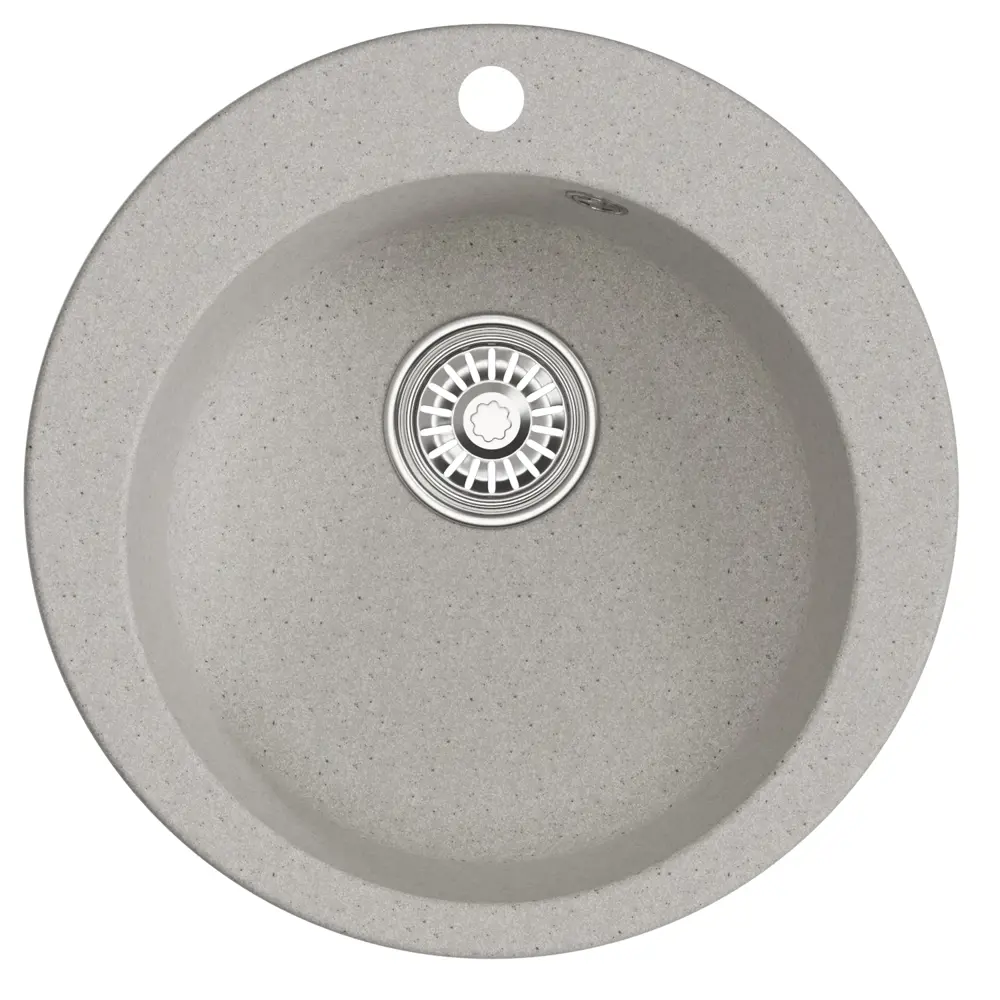 Фото 2 Врезная мойка Mixline ML-GM13 (310) NEW 49x49x20 см искусственный камень цвет серый Фото 2 Врезная мойка Mixline ML-GM13 (310) NEW 49x49x20 см искусственный камень цвет серый
