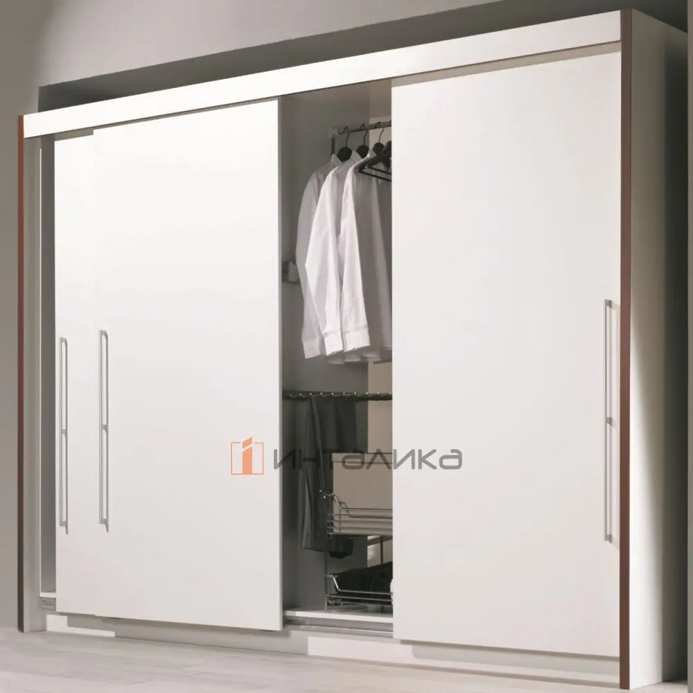 Фото 7 Комплект фурнитуры для шкафа-купе на 2 двери Hettich Top Line 27 (ролики и направляющие элементы) Фото 7 Комплект фурнитуры для шкафа-купе на 2 двери Hettich Top Line 27 (ролики и направляющие элементы)